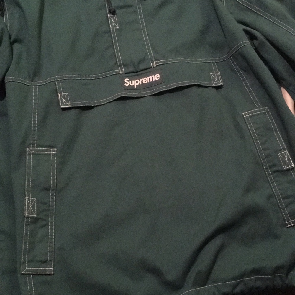 Fw16 Supreme Contrast Stitch Twill Anorak Size XL - Picture 4 of 8